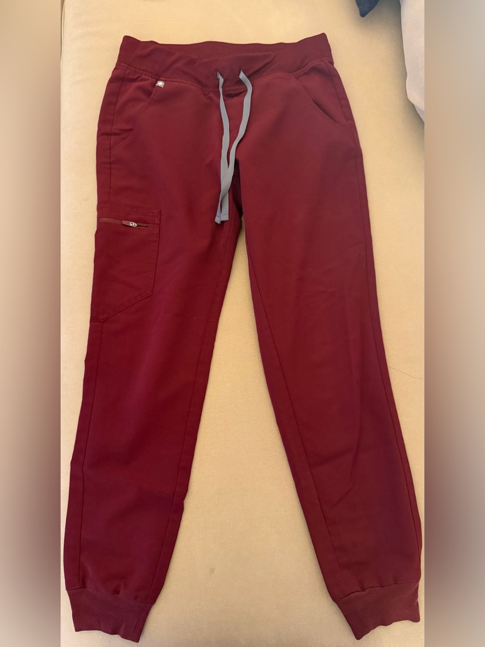 Figs Zamora Burgundy Jogger Scrub Pants Women’s Size Small